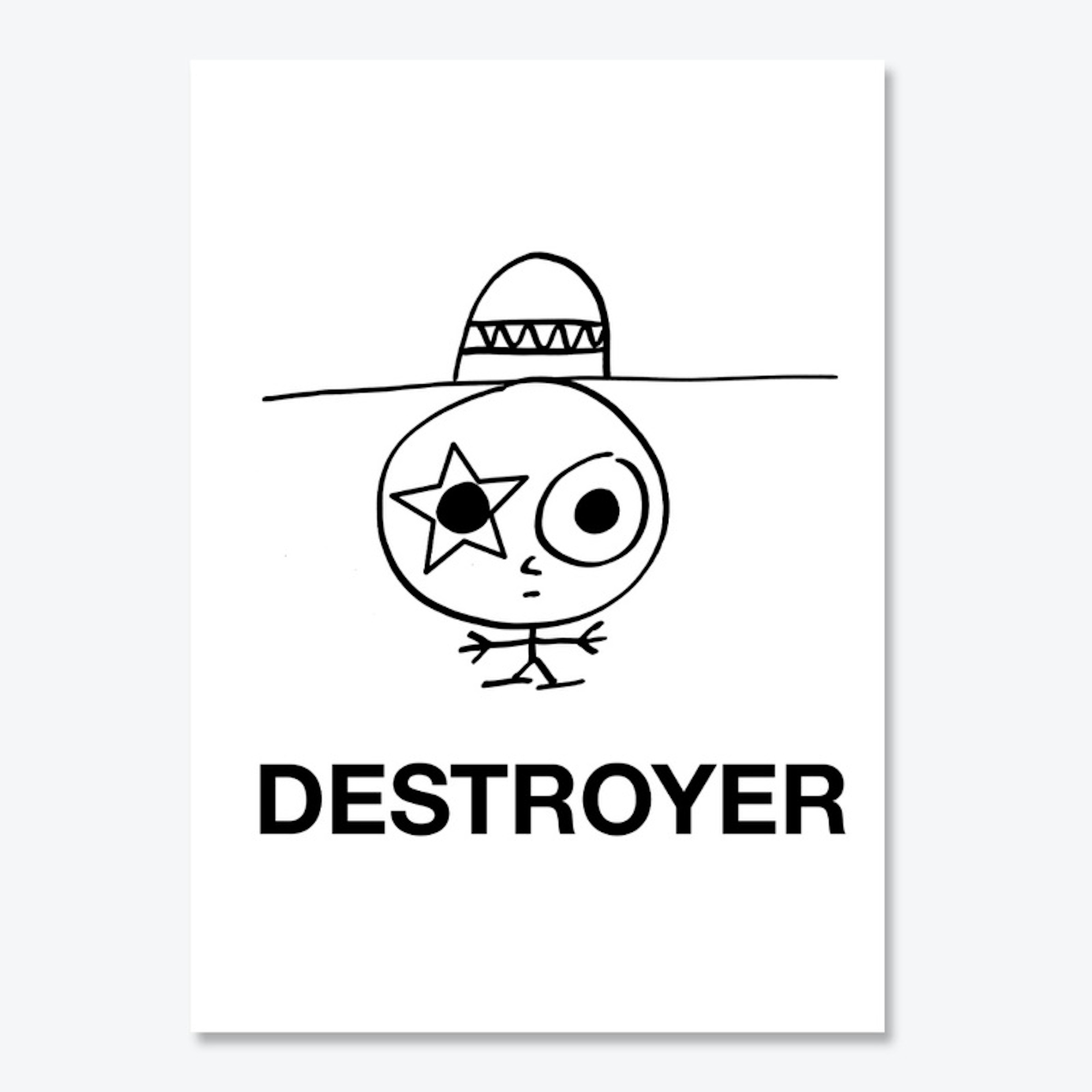Destroyer sticker